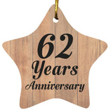 62nd Anniversary 62 Years Anniversary - Star Ornament C