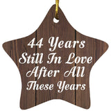 44th Anniversary 44 Years Still In Love After These Years - Star Ornament D