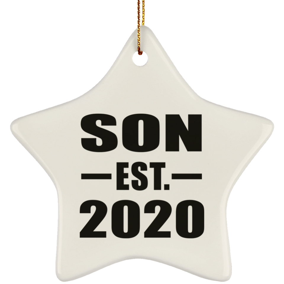 Son Established EST. 2020 - Star Ornament