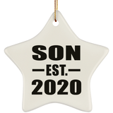 Son Established EST. 2020 - Star Ornament