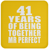 41st Anniversary 41 Years Of Being Mr Perfect - Drink Coaster
