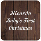 Ricardo Baby's First Christmas - Drink Coaster D