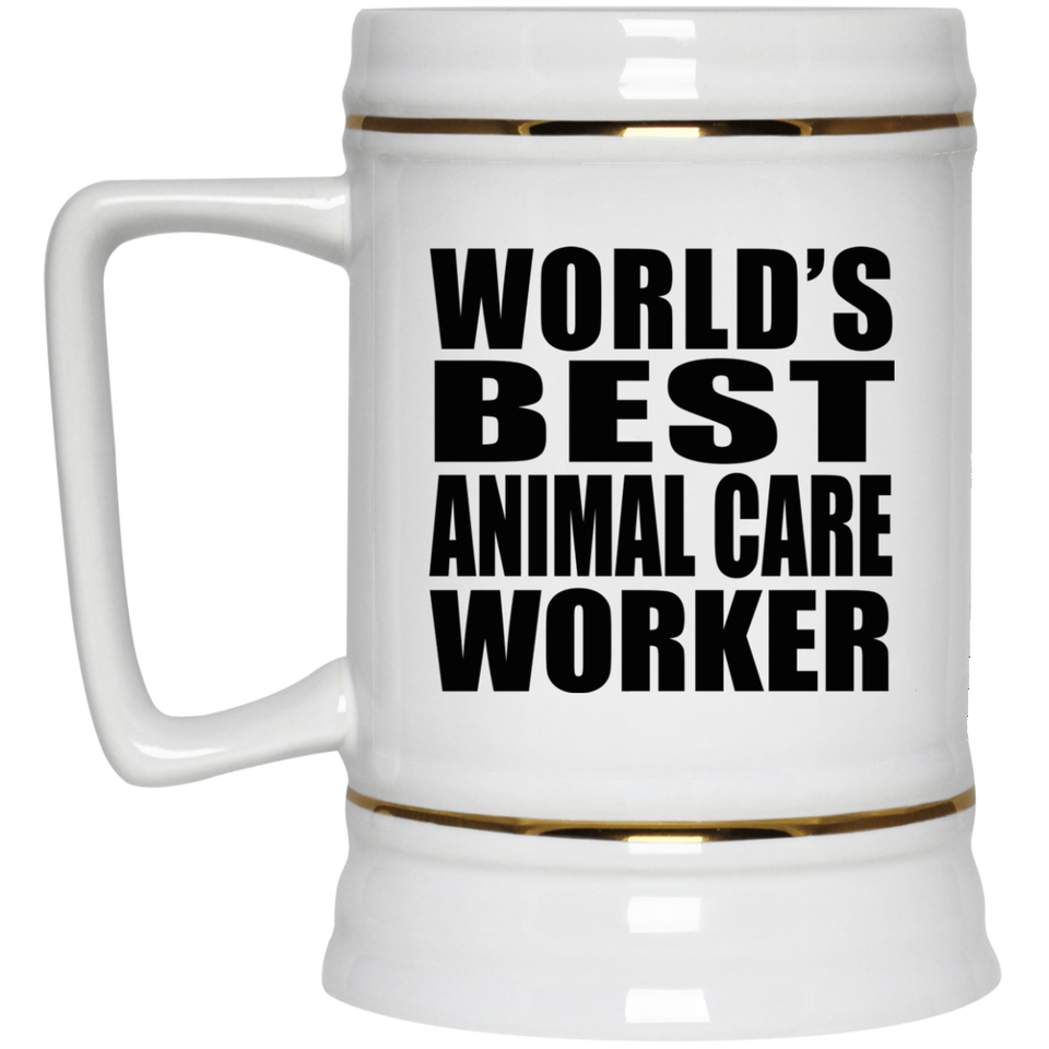 World's Best Animal Care Worker - Beer Stein