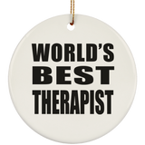 World's Best Therapist - Circle Ornament