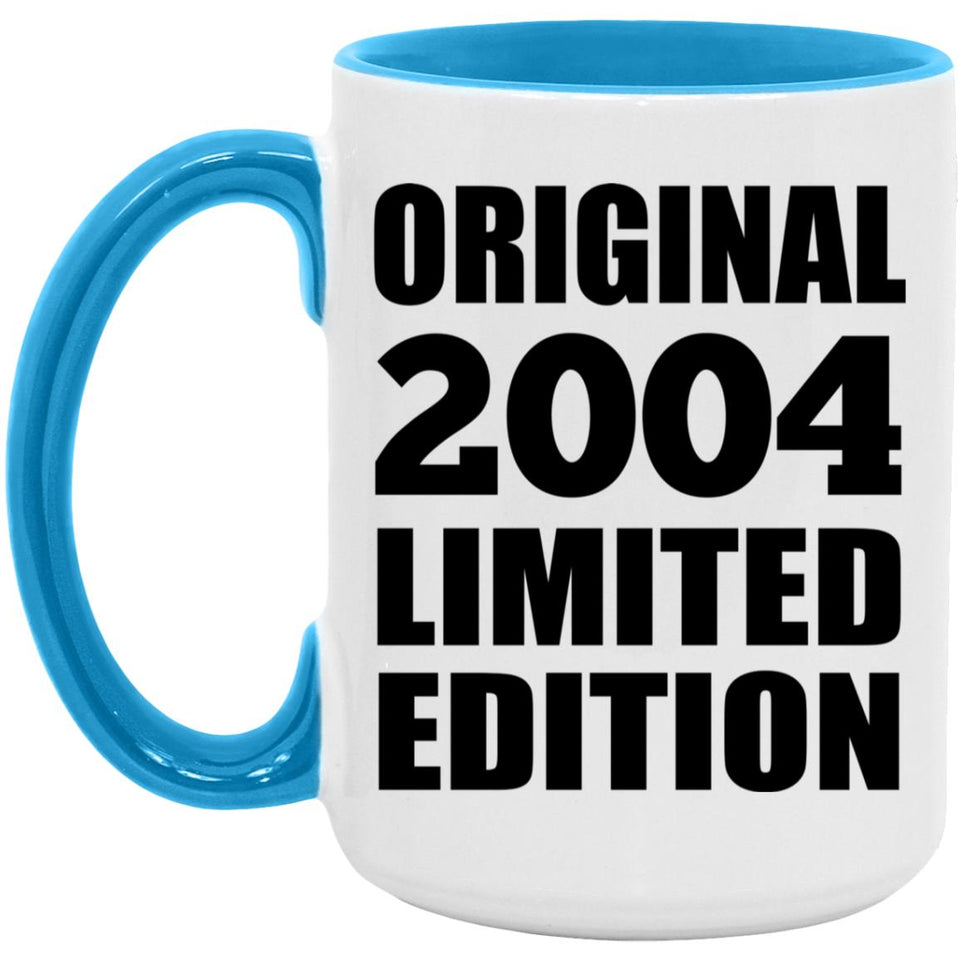 20th Birthday Original 2004 Limited Edition - 15oz Accent Mug Blue