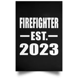 Firefighter Established EST. 2023 - Poster Portrait