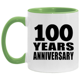 100th Anniversary 100 Years - 11oz Accent Mug Green