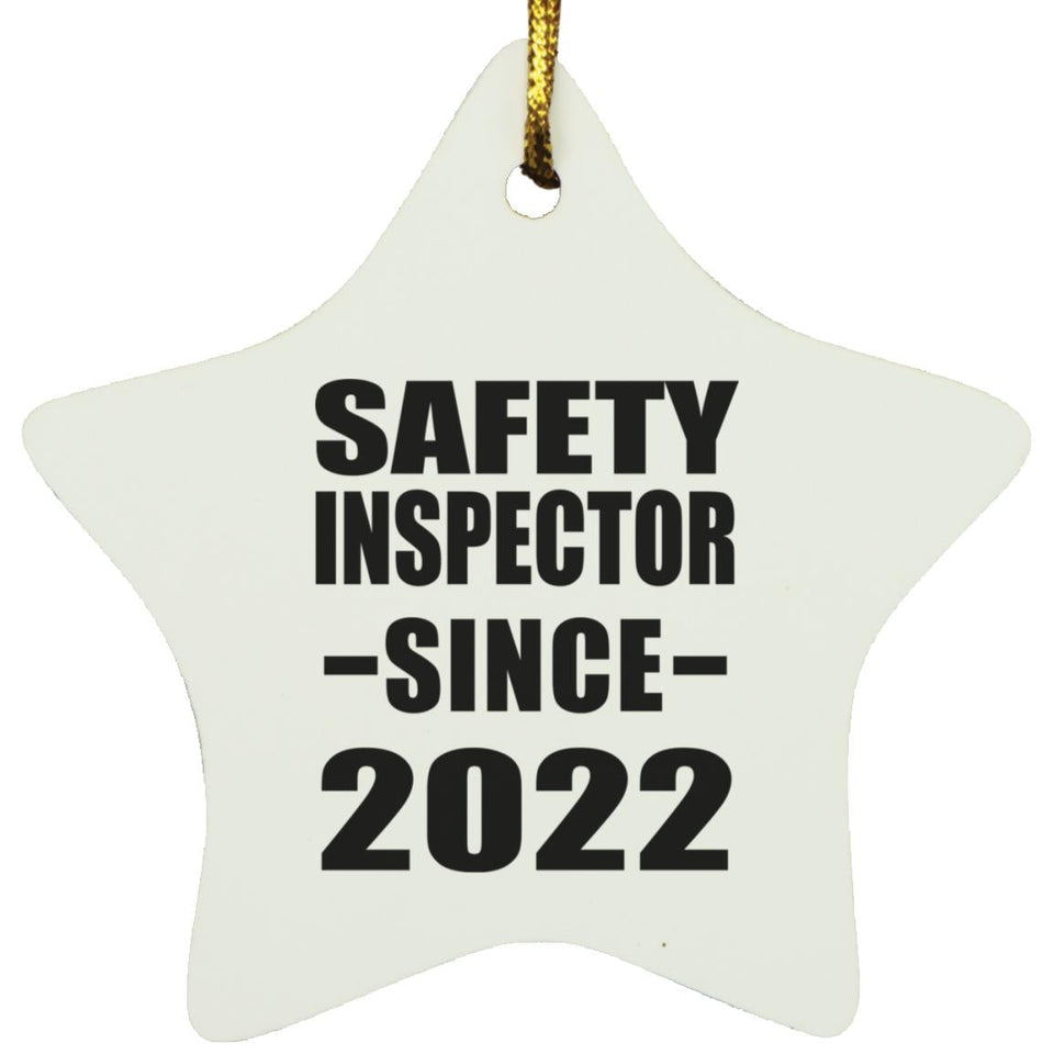 Safety Inspector Since 2022 - Star Ornament