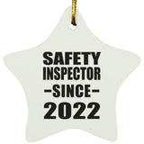 Safety Inspector Since 2022 - Star Ornament