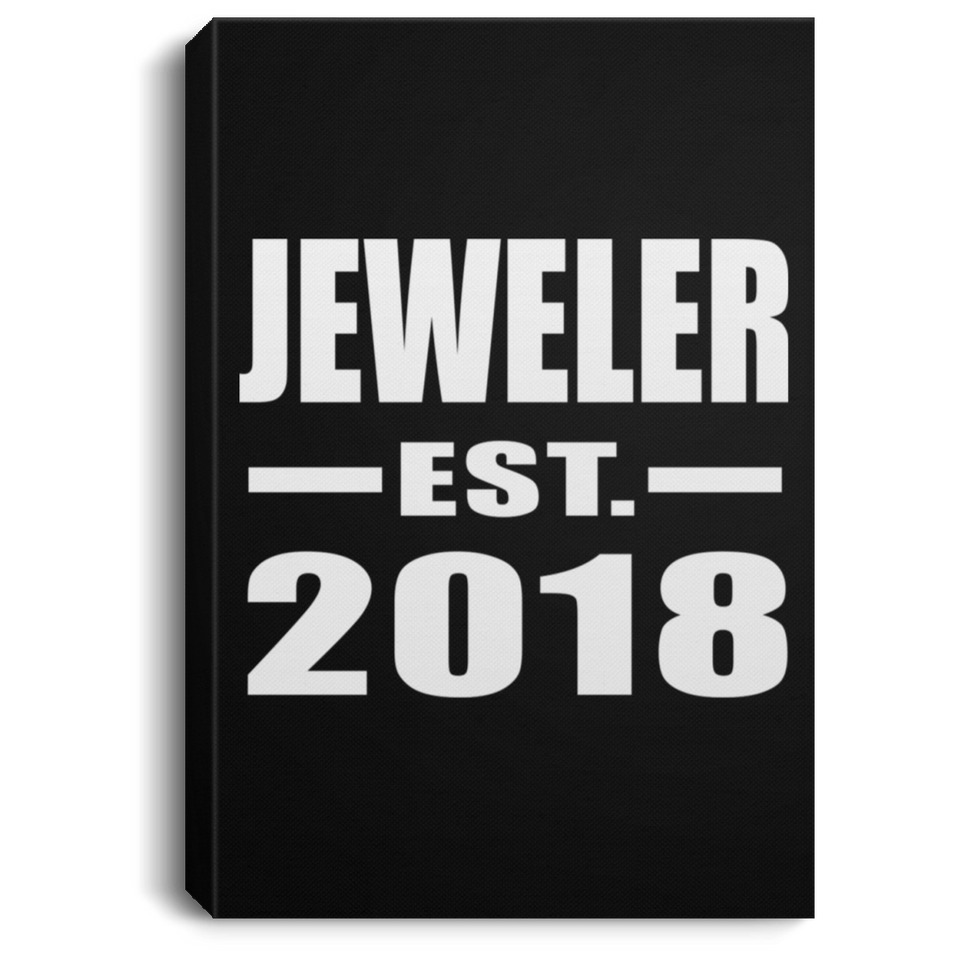 Jeweler Established EST. 2018 - Canvas Portrait