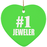 Number One #1 Jeweler - Heart Ornament