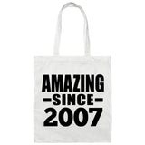 17th Birthday Amazing Since 2007 - Tote Bag White