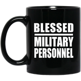 Blessed Military Personnel - 11oz Coffee Mug Black