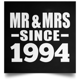 30th Anniversary Mr & Mrs Since 1994 - Poster Square