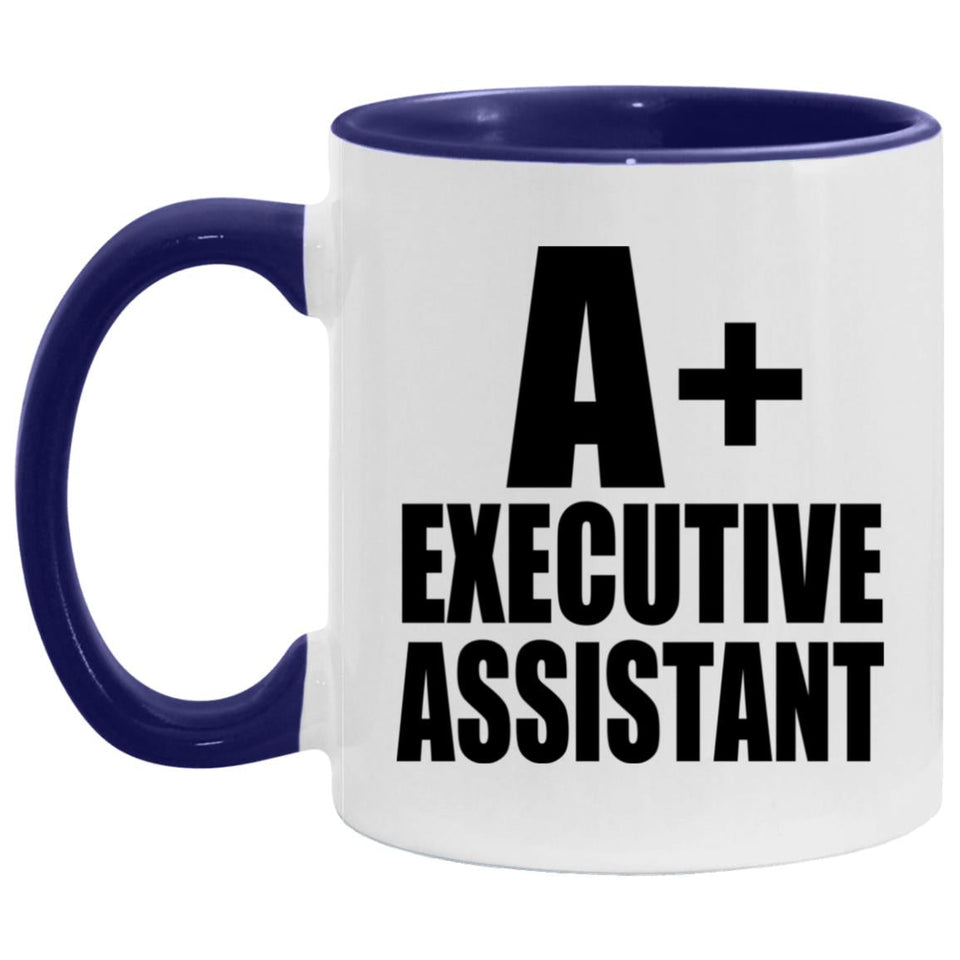 A+ Executive Assistant - 11oz Accent Mug Purple