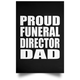 Proud Funeral Director Dad - Poster Portrait