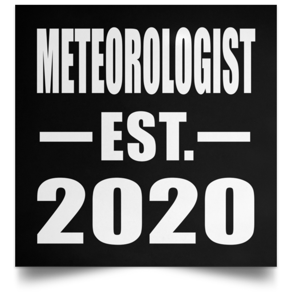 Meteorologist Established EST. 2020 - Poster Square