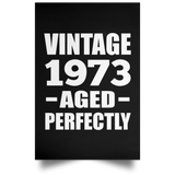 51st Birthday Vintage 1973 Aged Perfectly - Poster Portrait