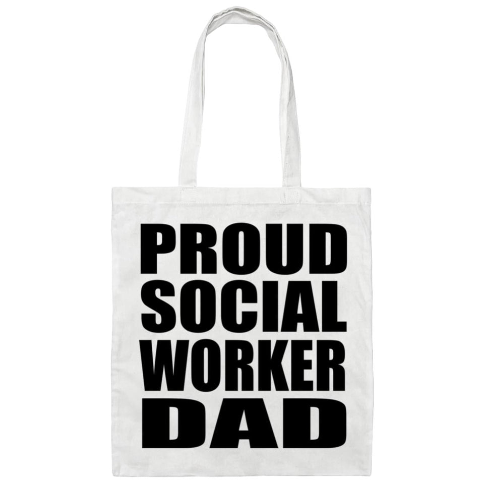 Proud Social Worker Dad - Tote Bag White
