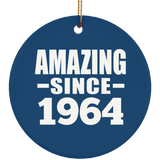 60th Birthday Amazing Since 1964 - Circle Ornament