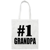 Number One #1 Grandpa - Tote Bag White