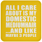 All I Care About Is My Domestic Mediumhair - Drink Coaster