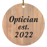 Optician Established Est. 2022 - Circle Ornament C