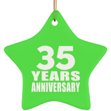 35th Anniversary 35 Years - Star Ornament