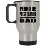 Perro De Presa Canario Dad - Silver Travel Mug