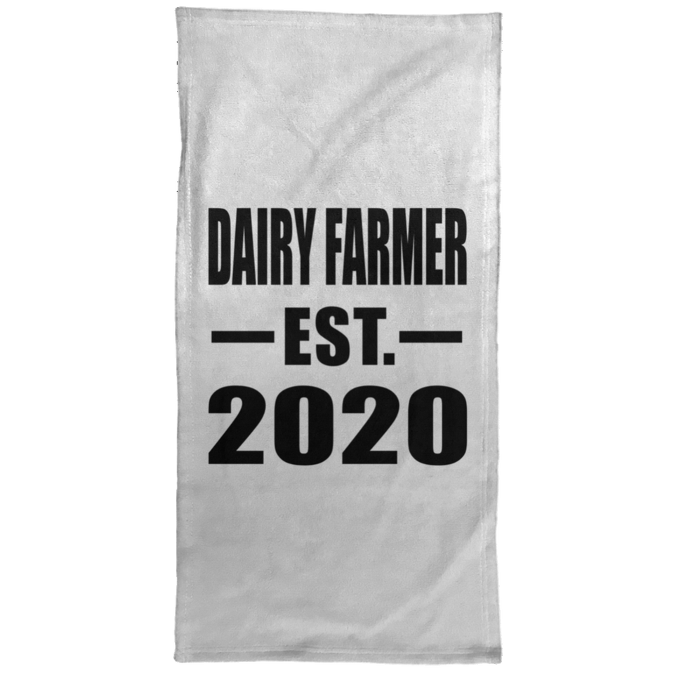 Dairy Farmer Established EST. 2020 - Hand Towel
