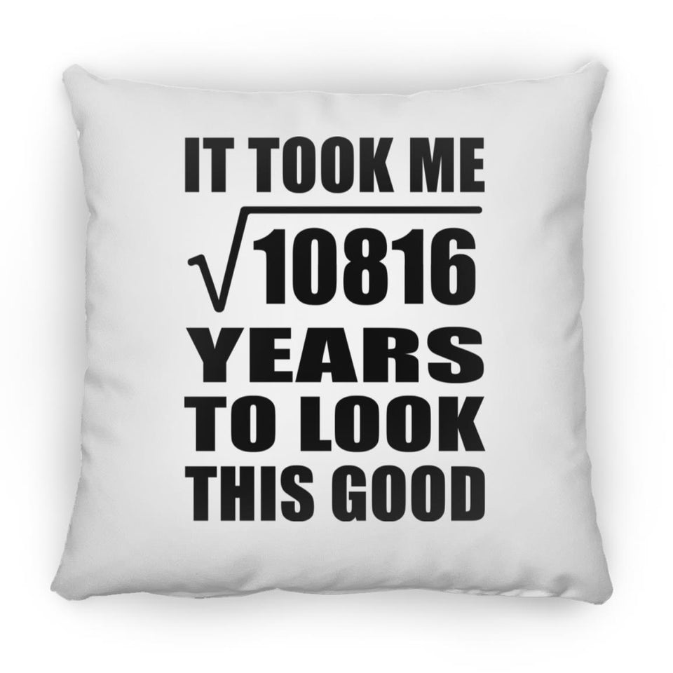 104th Birthday Took Square Root of 10816 Years To Look Good - Throw Pillow