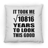 104th Birthday Took Square Root of 10816 Years To Look Good - Throw Pillow