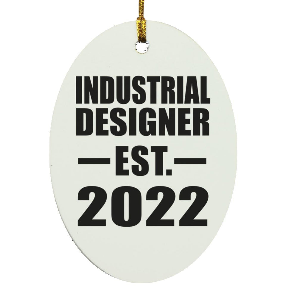 Industrial Designer Established EST. 2022 - Oval Ornament