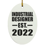 Industrial Designer Established EST. 2022 - Oval Ornament