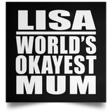 Lisa World's Okayest Mum - Poster Square