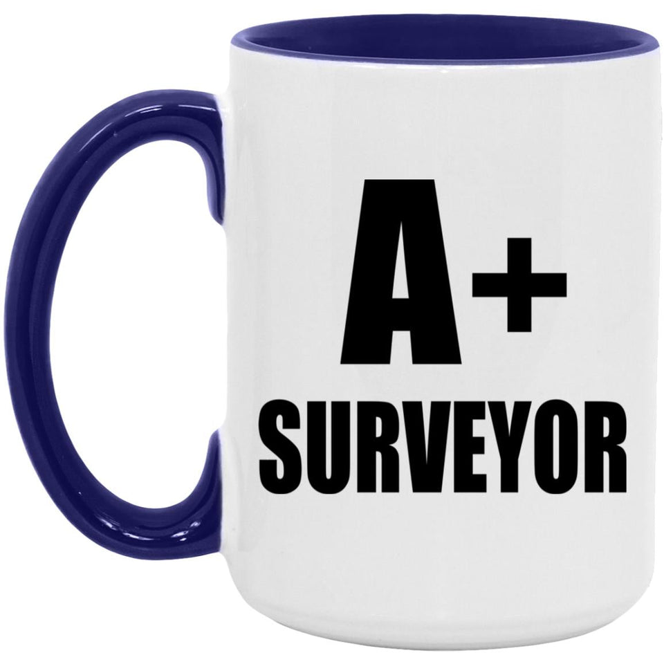 A+ Surveyor - 15oz Accent Mug Purple
