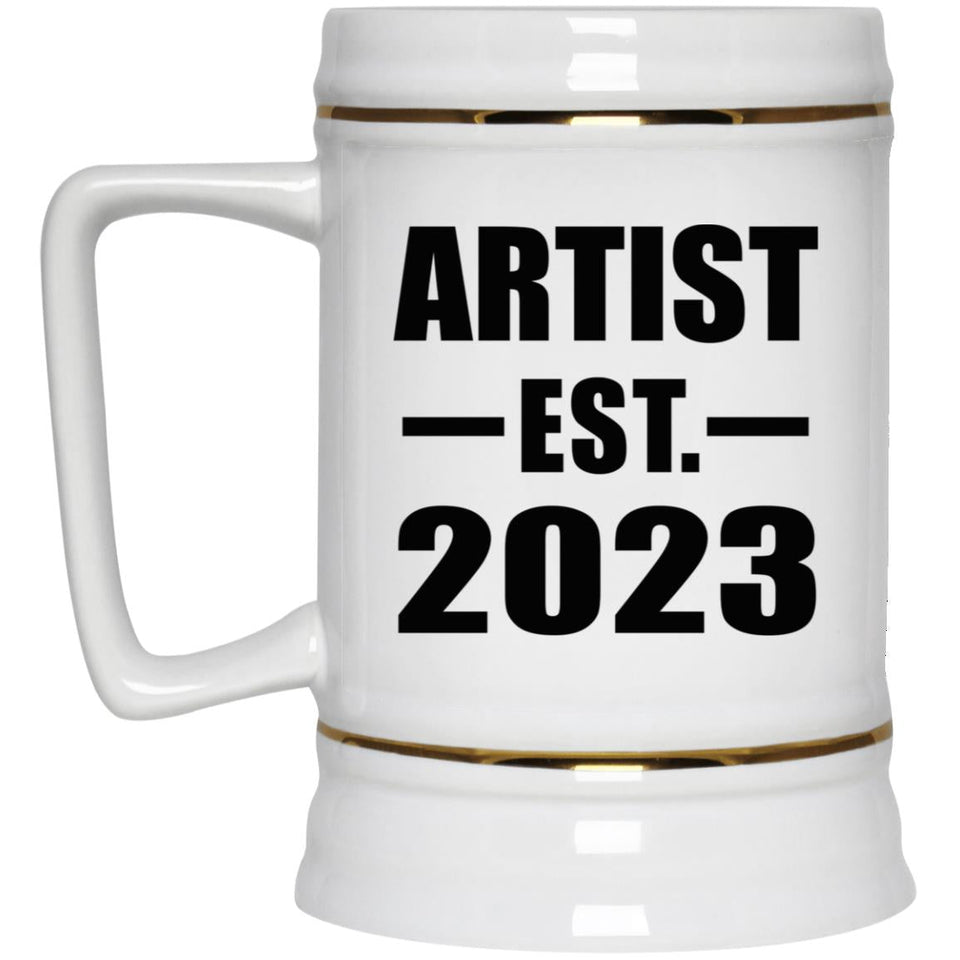 Artist Established EST. 2023 - Beer Stein