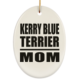 Kerry Blue Terrier Mom - Oval Ornament