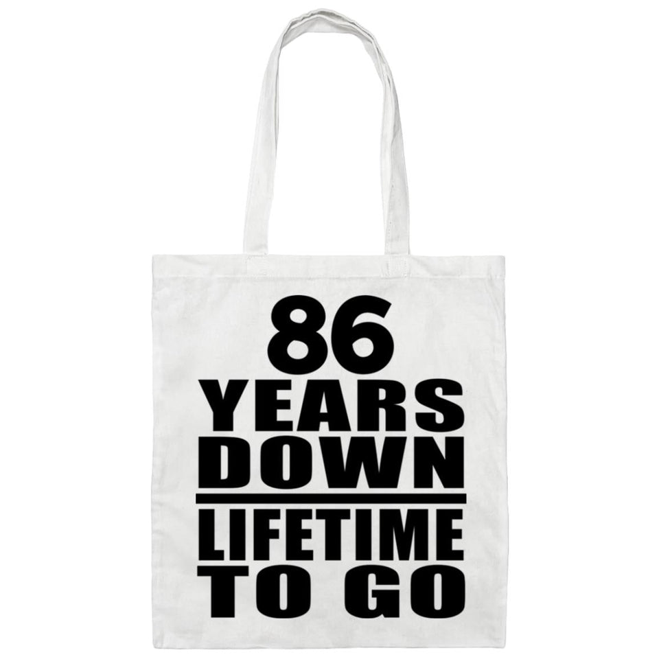 86 Years Down Lifetime To Go - Tote Bag White