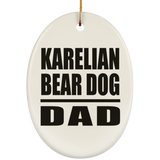 Karelian Bear Dog Dad - Oval Ornament