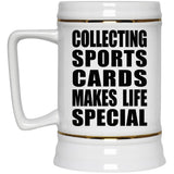Collecting Sports Cards Makes Life Special - Beer Stein