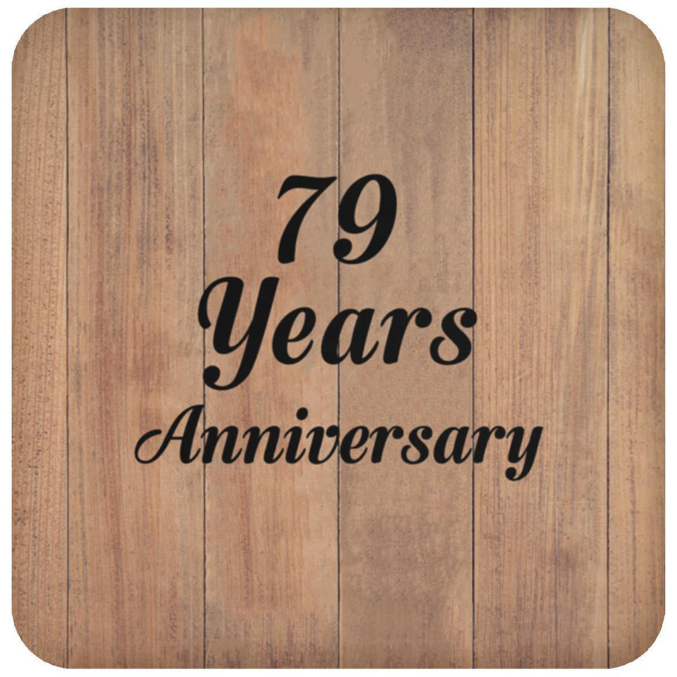 79th Anniversary 79 Years Anniversary - Drink Coaster C