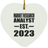 Market Research Analyst Established EST. 2023 - Heart Ornament