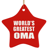 World's Greatest Oma - Star Ornament