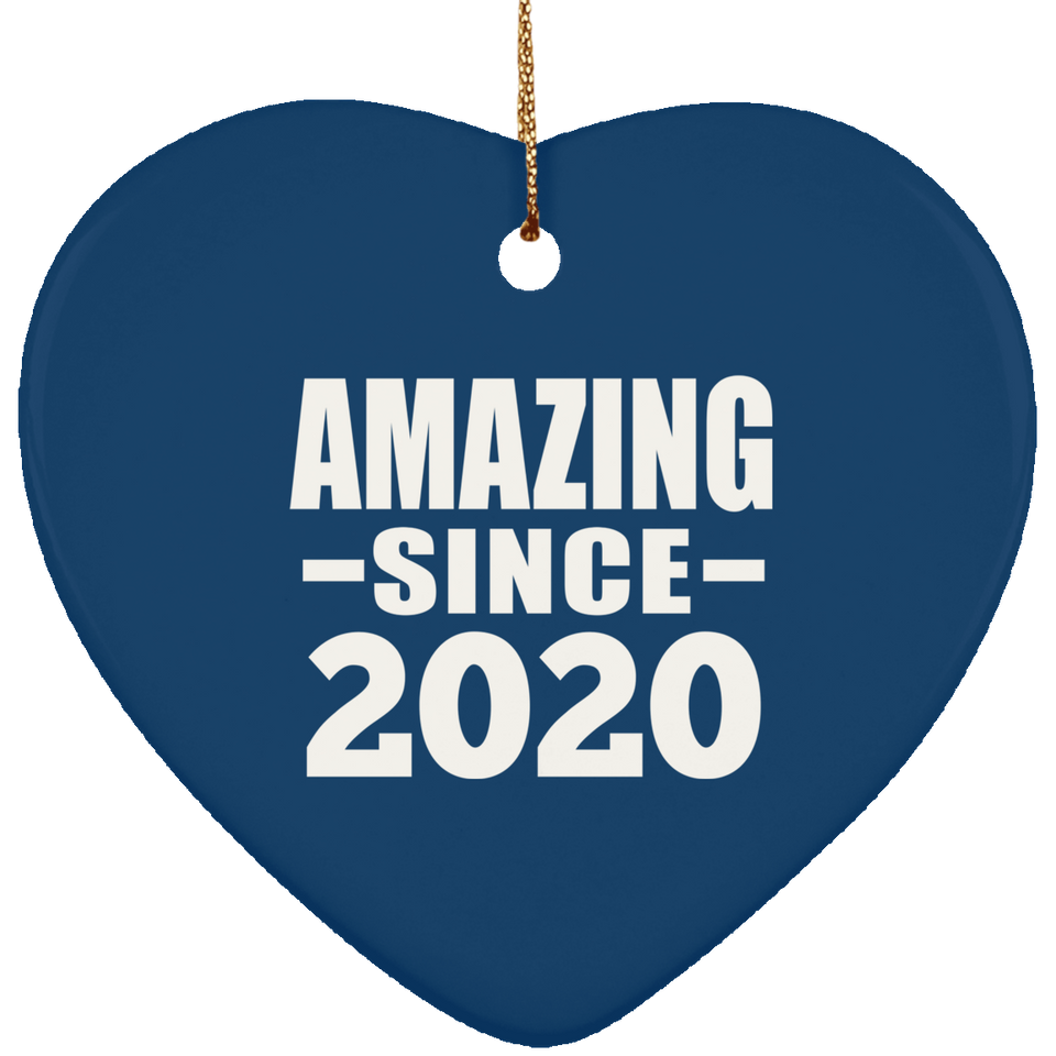 4th Birthday Amazing Since 2020 - Heart Ornament