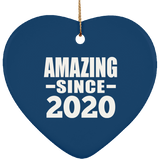 4th Birthday Amazing Since 2020 - Heart Ornament