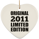 13th Birthday Original 2011 Limited Edition - Heart Ornament