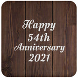 Happy 54th Anniversary 2021 - Drink Coaster D