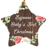 Suzanne Baby's First Christmas - Star Ornament A