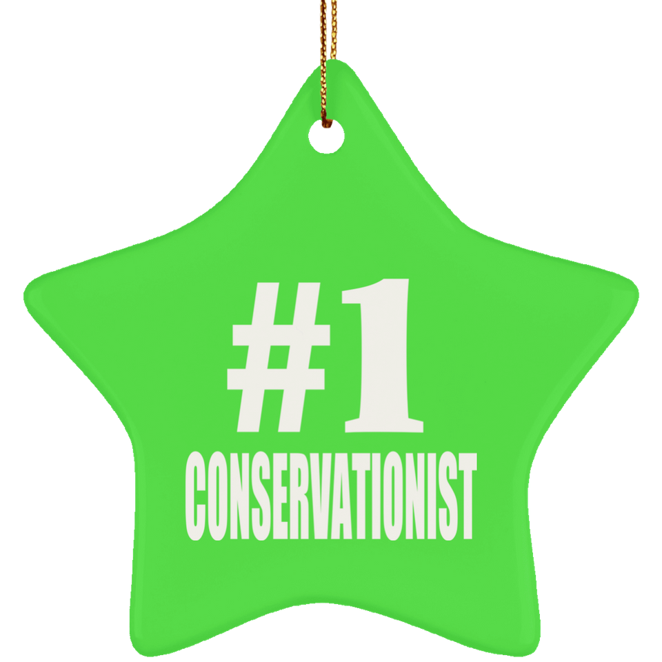 Number One #1 Conservationist - Star Ornament